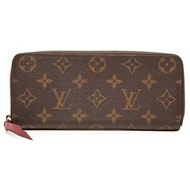Brown Louis Vuitton Monogram Clemence Long Wallet