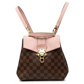 Mochila Louis Vuitton Damier Ebene Clapton Castanha