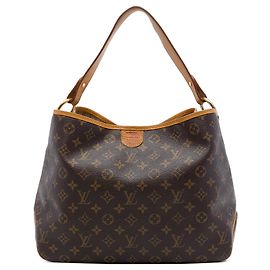 Louis Vuitton Monogram Delightful PM Tote Bag Braun