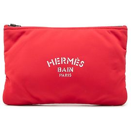 Bolso Hermès Neobain Medium de neopreno rojo