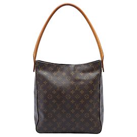 Brown Louis Vuitton Monogram Looping GM Shoulder Bag