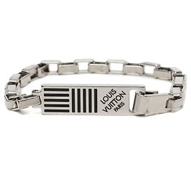 Louis Vuitton Damier Colors Armband aus Emaille und Messing in Schwarz