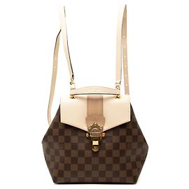 Mochila Louis Vuitton Damier Ebene Clapton Castanha