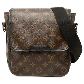 Louis Vuitton Monogram Macassar Bass PM Crossbody Bag Braun
