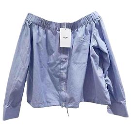 Top de algodão Céline multicolorido Tamanho 36