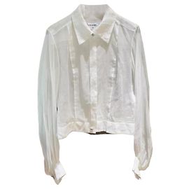 Top Chanel de algodão multicolorido tamanho 36