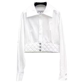 Top Chanel de algodón multicolor talla 34
