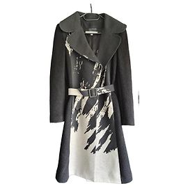Casaco longo Diane von Furstenberg com estampado abstrato