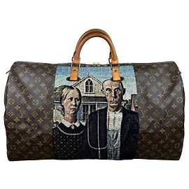 LOUIS VUITTON KEEPALL 60 - American Gothic (Grant Wood)