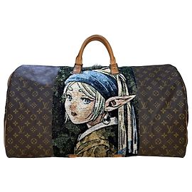 LOUIS VUITTON KEEPALL 60 - Frieren x Girl with a Pearl Earring (Vermeer)