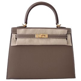 Hermès Kelly Sellier 25 Étoupe