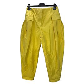 Stella Mc Cartney Pantalones cargo de algodón amarillos Stella McCartney