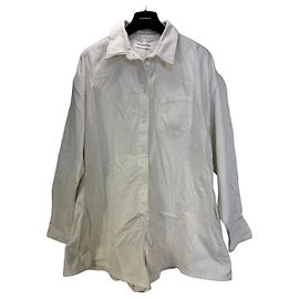 Autre Marque Macacão oversized em algodão branco The Frankie Shop