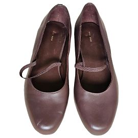 The Row Ballerine Mary Jane in pelle marrone