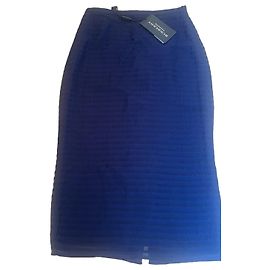 Falda lápiz Burberry Prorsum azul marino