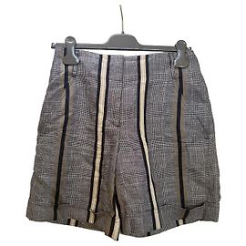 Lorena Antoniazzi Checked Shorts with Stripes