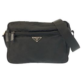 Prada Tessuto Triangle Logo Shoulder Bag