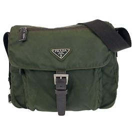 Sac à épaule Prada Tessuto avec logo triangle