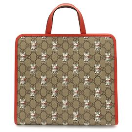 Gucci GG Supreme Tote mit Katzen-Print