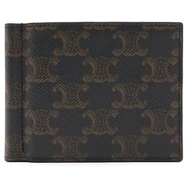 Céline Cartera bi-fold con clip para billetes Celine Triomphe