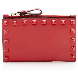 Valentino Garavani Portafoglio bifold Valentino in vitello Rockstud