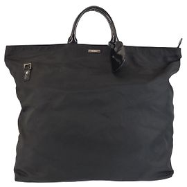 Saco Tote Gucci em Nylon Preto