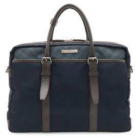 Cartella Burberry in nylon blu