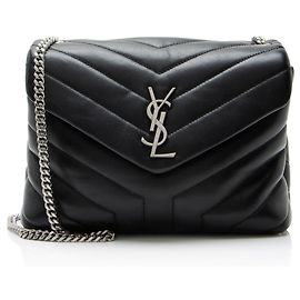 Autre Marque Borsa a tracolla Small LouLou in pelle di vitello matelassé con monogramma Saint Laurent
