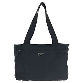 Sacola Prada Tessuto com logo triangular