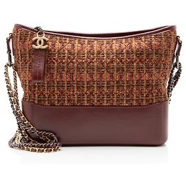 Chanel Tweed Calfskin Gabrielle Medium Hobo
