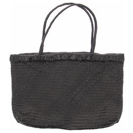 Autre Marque Cabas tressé Bagu Noir