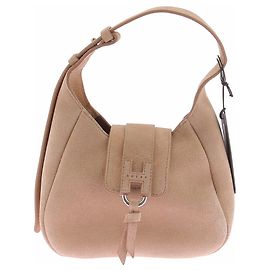 Hogan Sac Hobo marron en daim