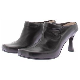 Balenciaga x Scholl Mules aus schwarzem Leder