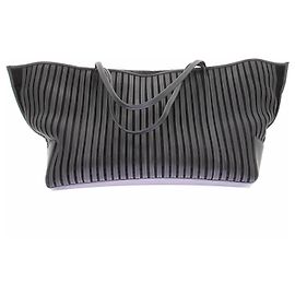 Autre Marque Cabas Linea Stitch negro