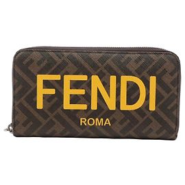 Fendi Zucca Zip-Around Wallet