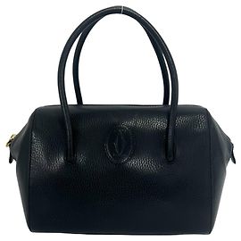 Bolso de mano de cuero Cartier Vintage Must Line Logo