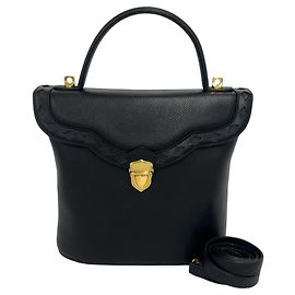 Borsa a tracolla 2-Way in pelle con logo traforato Yves Saint Laurent YSL