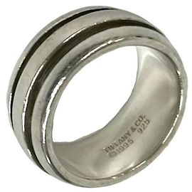 Autre Marque Bague Anneau Double Ligne Grooved Tiffany & Co.