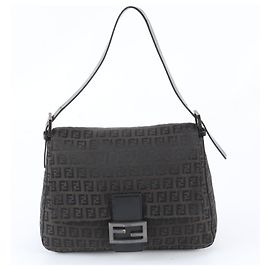 Fendi Zucchino Mamma Bucket Baguette Schultertasche