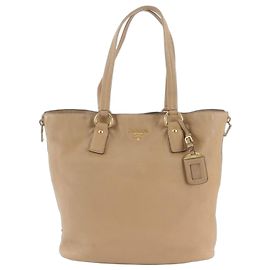 Borsa Tote Prada in pelle Vitello Daino