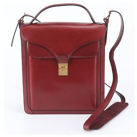 Borsa a tracolla/Borsa a mano 2-Way in pelle rossa Gucci
