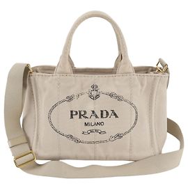 Bolso de hombro de cuero Prada Canapa con logo triangular