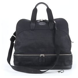 Hermès Hermes Sac de Golf Toile Chevron Leather 2-Way Boston Bag