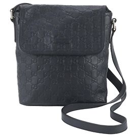 Borsa a tracolla in pelle Gucci Guccissima