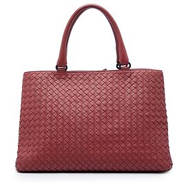 Bottega Veneta Milano Tote aus braunem Nappa Intrecciato
