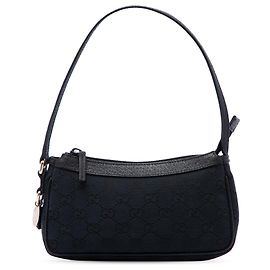 Borsa a tracolla Gucci in tela GG nera