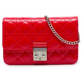 Autre Marque Dior Red Patent Cannage Miss Dior Promenade Crossbody