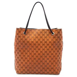 Gucci Gifford Tote aus orangefarbenem GG Canvas