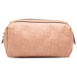 Gucci Pink Guccissima Cosmetic Pouch