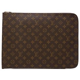 Louis Vuitton Brown Monogram Poche Documents Portfolio